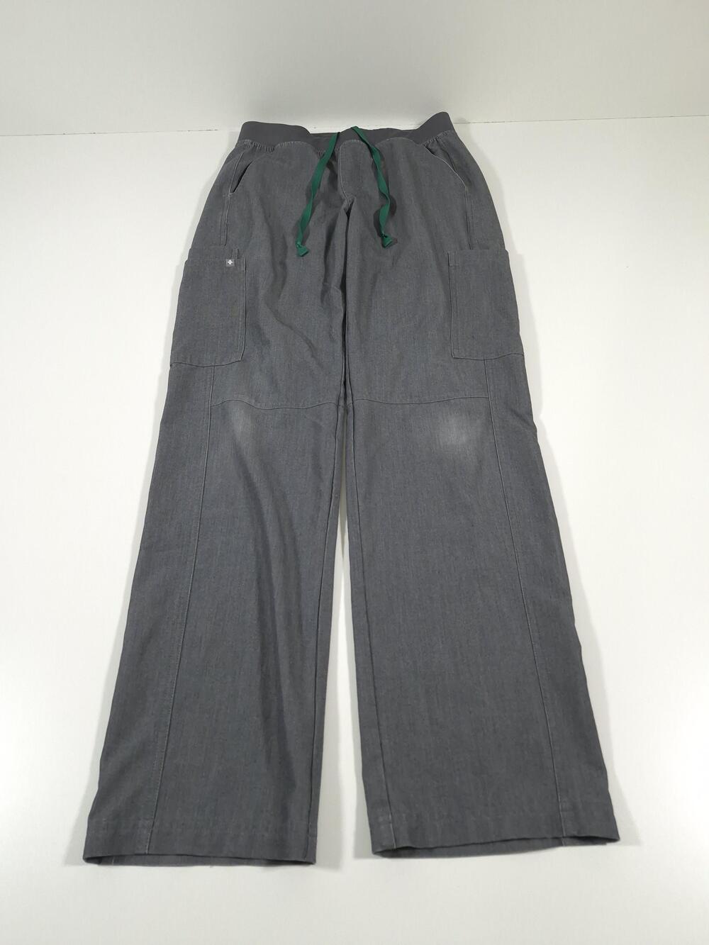 Figs Axim Straight-Leg Scrub Pants Men's Small Gray Nurse Doctor